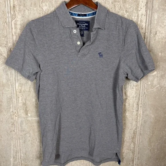 Mens Abercrombie & Fitch Muscle Fit Polo Shirt Bundle Green Brown Grey Size M - Picture 2 of 8